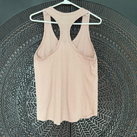 Beyond Yoga Blue Pima Cotton Racerback Oversized Tank Top Size S Mauve Soft - Picture 9 of 9